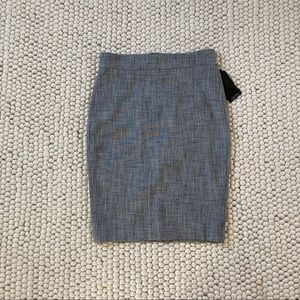 RW&CO High-Waist Crosshatch Dot Pencil Skirt 6 NWT